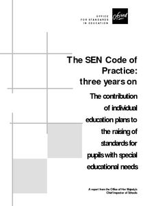 The SEN code of practice : three years on : the contribution of Sns-Brigh10